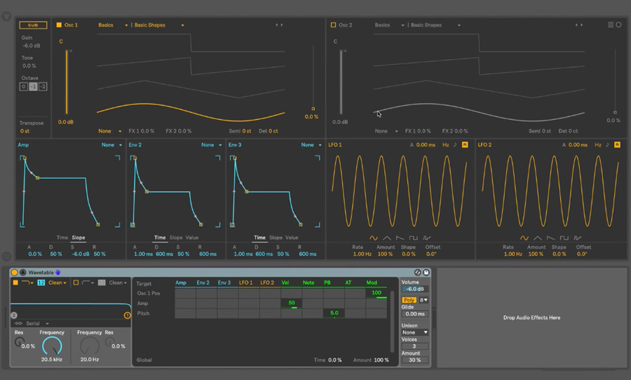 ableton live 10 wavetable synth synthesiser synthesizer afrodjmac
