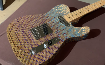 Burls Art Makes a Telecaster From 1200 Coloured Pencils