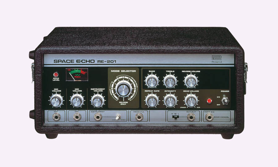 roland space echo re 201 front view